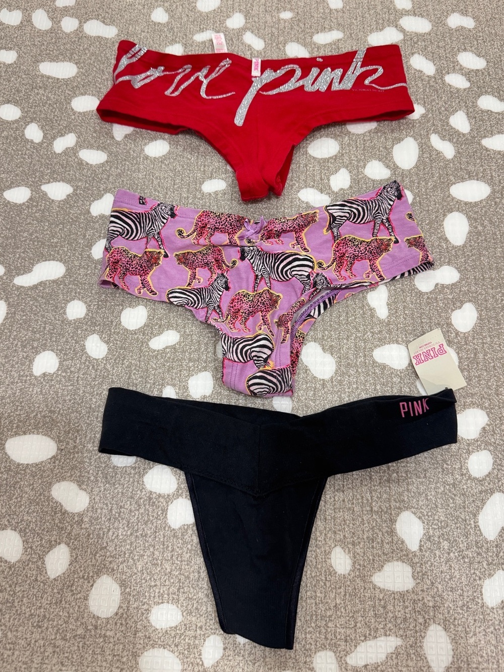 Vintage y2k Victoria’s Secret PINK underwear panties lot thong bikini cheeky